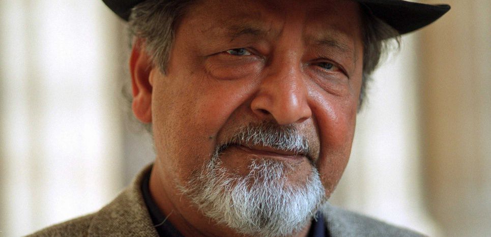 V.S. Naipaul à Paris, le 2 octobre 2002.