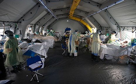 The Samaritan's Purse Emergency Field Hospital opened on March 20 in Cremona, Italy, to care for people sickened by the COVID-19 pandemic.