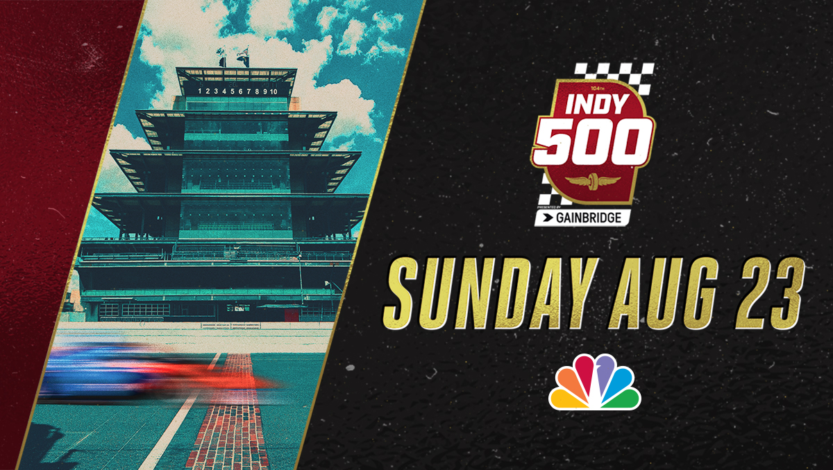 The Indy 500 will be on YouTube August 23 at 1 pm ET