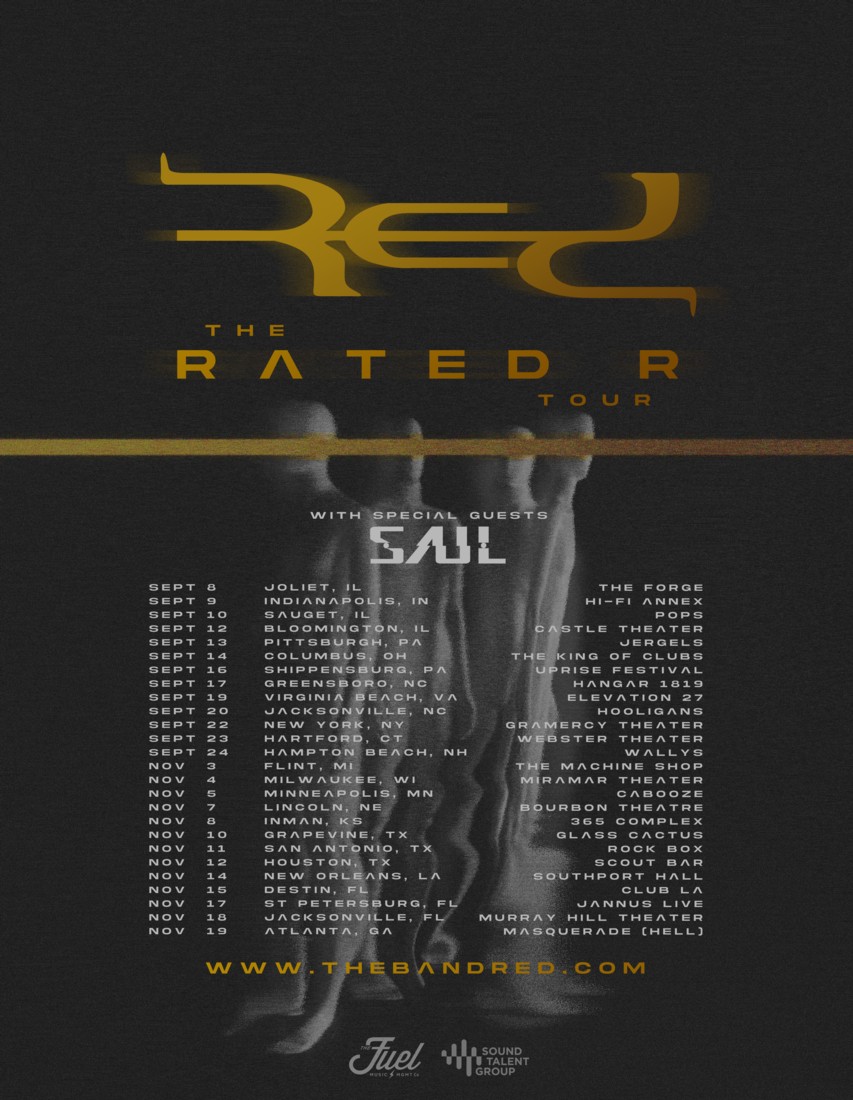 RED Releases Double-Sided Single, “Cold World” / “Minus It All”; Tickets Available Now For RED’s Headline Fall “The RATED R Tour”