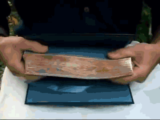 Image result for fore edge painting gif