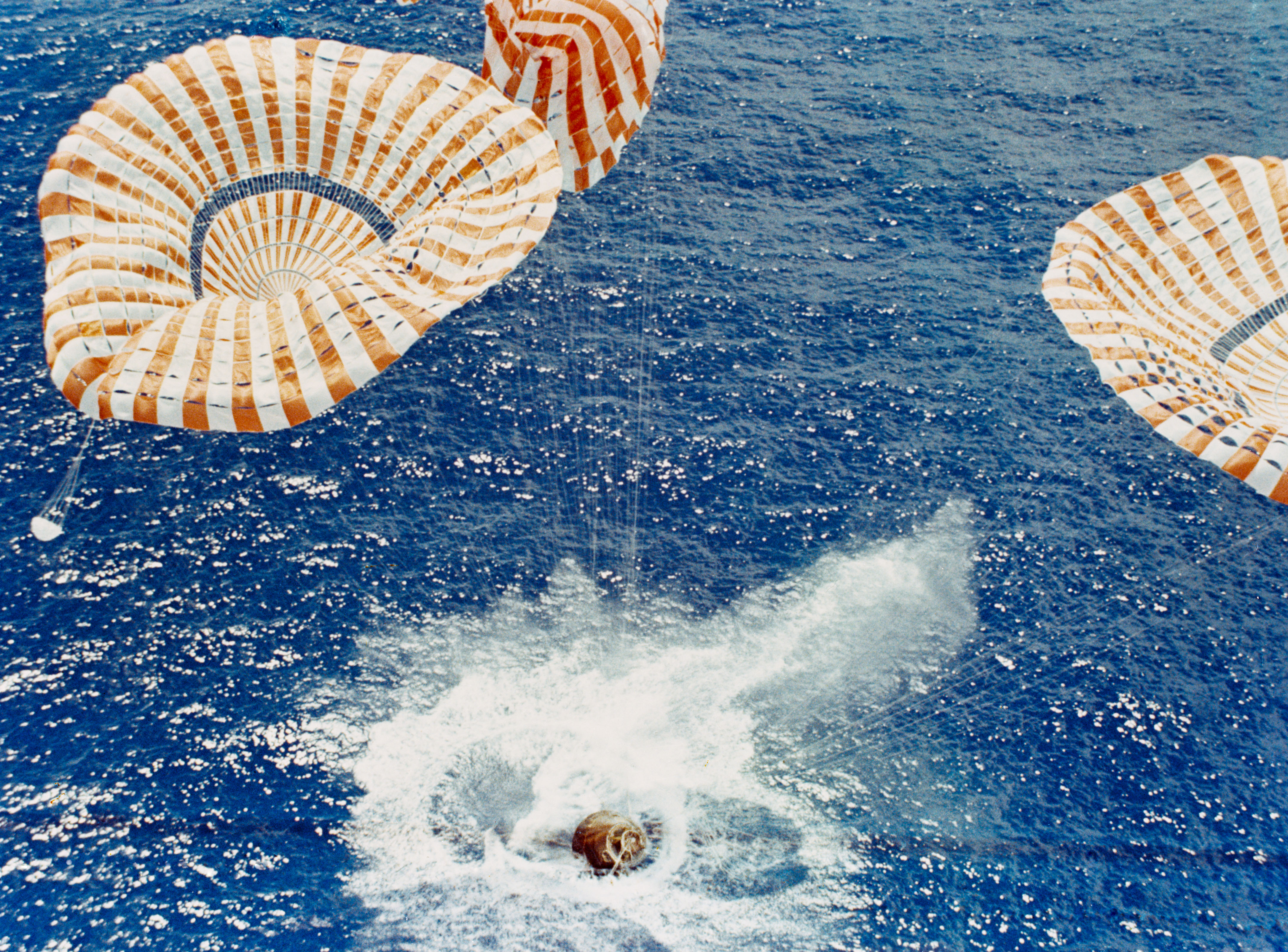Image result for apollo 11 crew splashdown