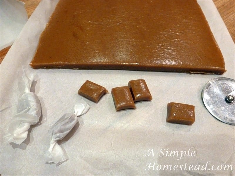 caramels - wrapping up