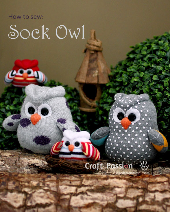 sew sock owl