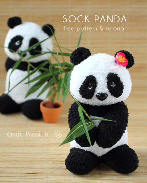 sock panda pattern