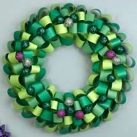 Image of Loopy Paper Wreath