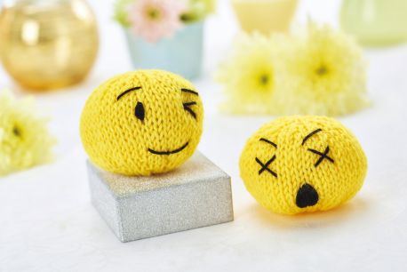 Knitted emojis