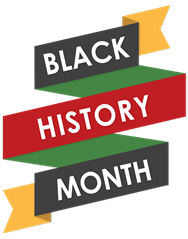 banner reading Black History Month