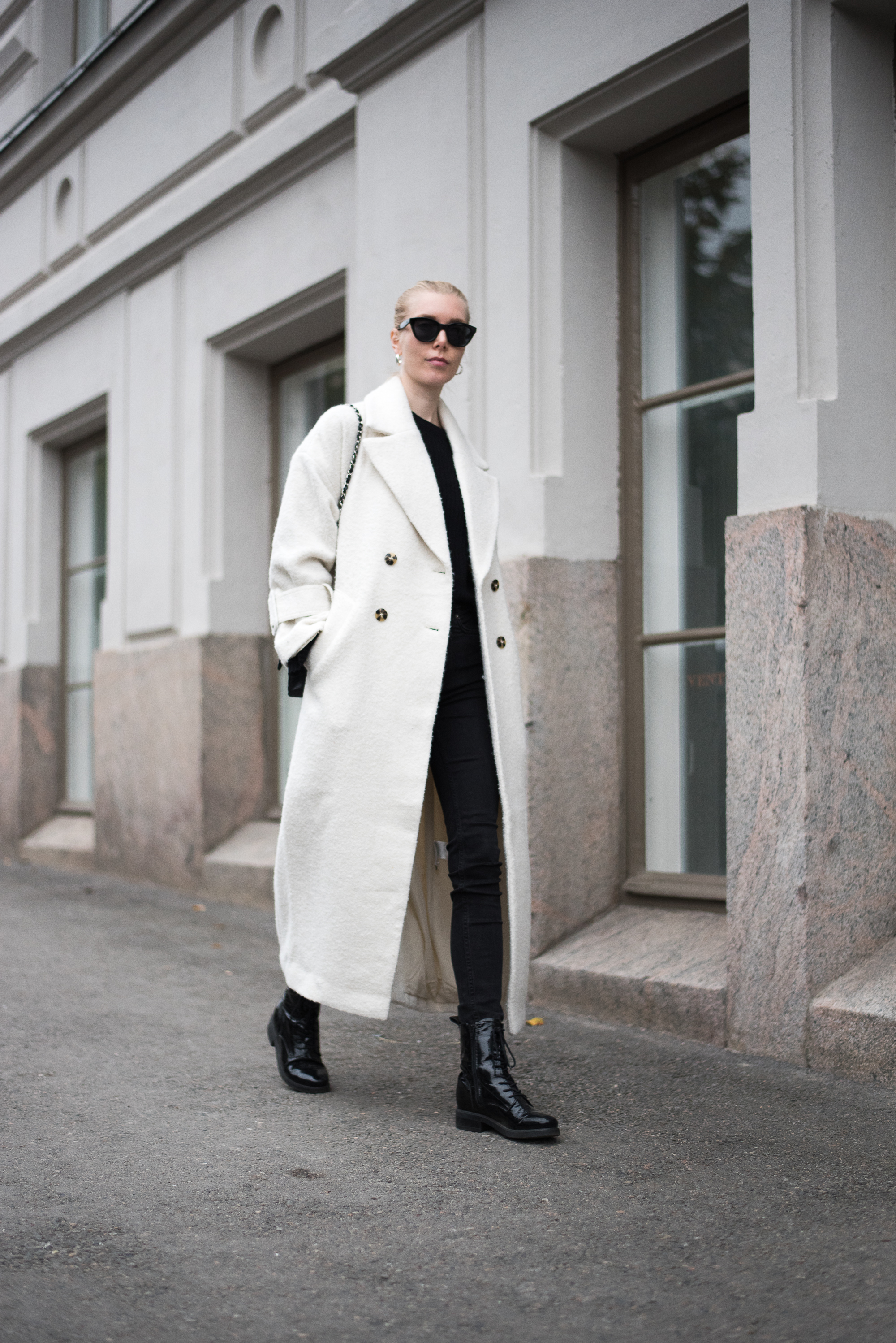Style Plaza Long White Coat6
