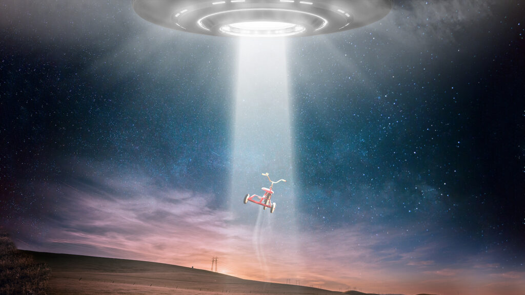 UFO Abduction Illustration