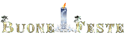 Divisore orizzontale animato con scritta Buone Feste glitter