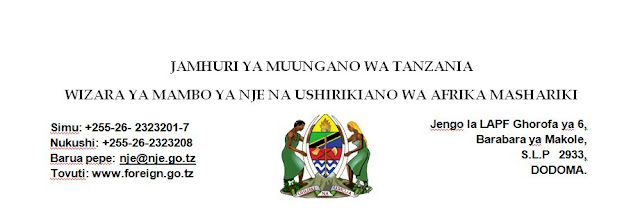 Image result for wizara ya mambo ya nje na ushirikiano wa afrika mashariki logo