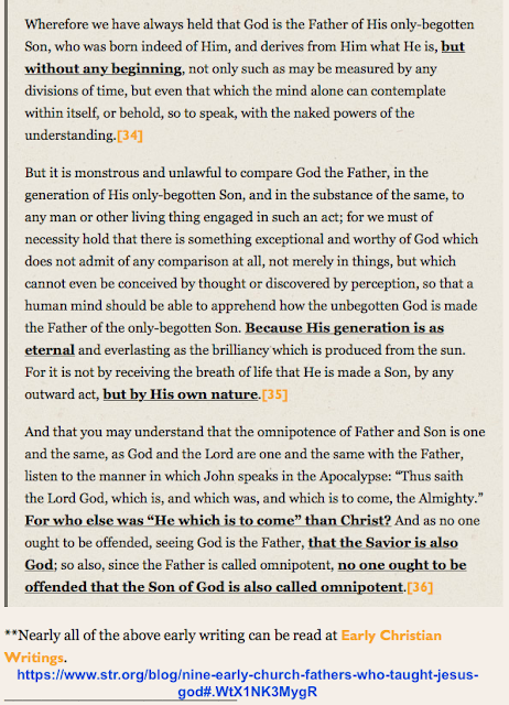 https://www.str.org/blog/nine-early-church-fathers-who-taught-jesus-god#.WtX1NK3MygR WHO Were, And ARE The FALSE P https://www.str.org/blog/nine-early-church-fathers-who-taught-jesus-god#.WtX1NK3MygR WHO Were, And ARE The FALSE P