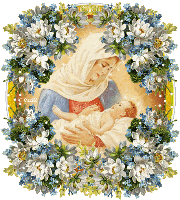 Risultato immagini per gif animate divisori con vergine maria