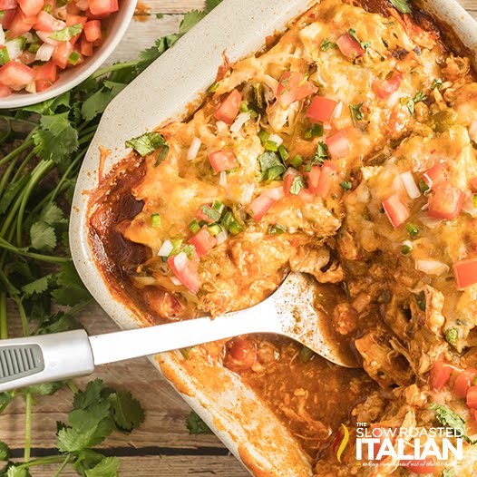 Chicken Enchilada Casserole (5-Ingredient)