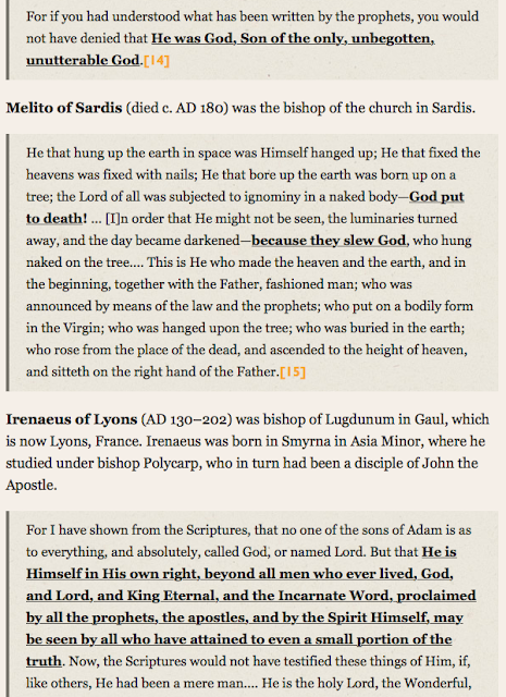 https://www.str.org/blog/nine-early-church-fathers-who-taught-jesus-god#.WtX1NK3MygR WHO Were, And ARE The FALSE P https://www.str.org/blog/nine-early-church-fathers-who-taught-jesus-god#.WtX1NK3MygR WHO Were, And ARE The FALSE P
