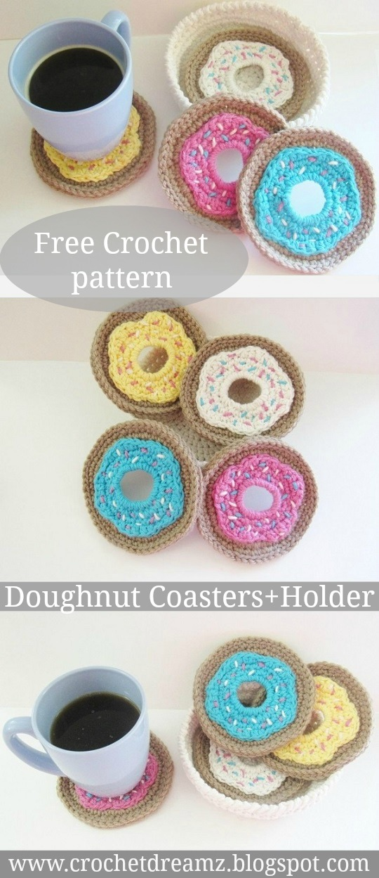 Doughnut Coasters Crochet Pattern