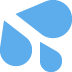 Splashing sweat symbol ��