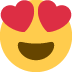Smiling face with heart-shaped eyes ��