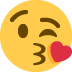 Face throwing a kiss ��