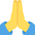 Person with folded hands ��