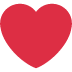 Heavy red heart ❤