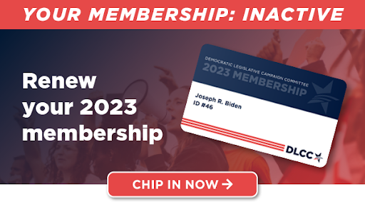Because of the American people, our Union is strong – let’s finish the job… membership card….