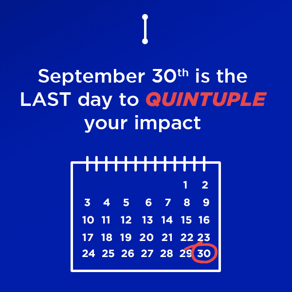 Calendar with Sept. 30th circled