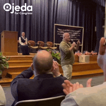 An animated GIF of a video clip of Richard speaking at last night’s town hall. An animated GIF of a video clip of Richard speaking at last night’s town hall.