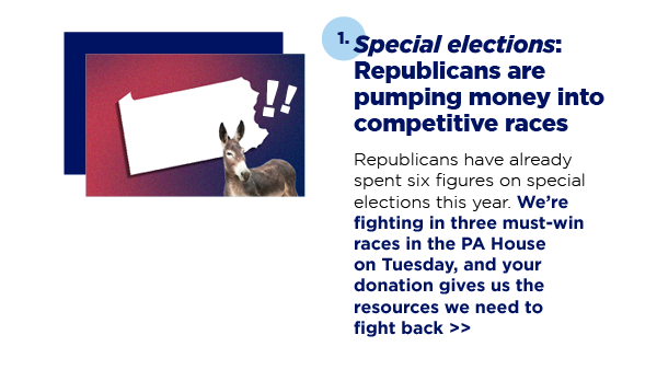 Special elections: Republicans are pumping money into competitive races
Special elections: Republicans are pumping money into competitive races