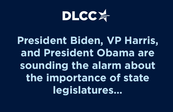 President Biden, VP Harris, and President Obama are sounding the alarm about the importance of state legislatures... President Biden, VP Harris, and President Obama are sounding the alarm about the importance of state legislatures...