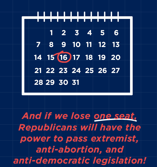 But with enough grassroots support, we can defend our Democratic majority and STOP the GOP’s power grab: