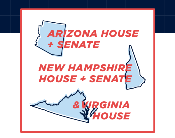 And TWO or fewer seats from breaking GOP supermajorities in these chambers: