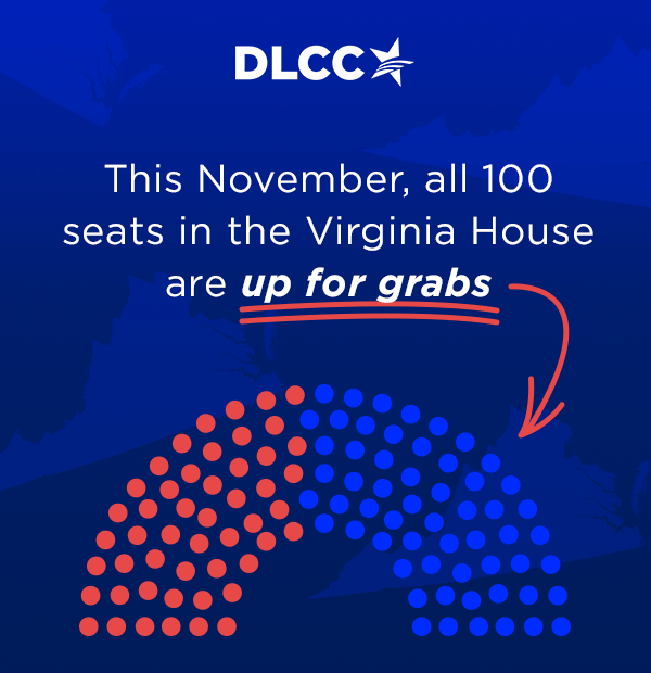 This November, all 100 seats in the Virginia House are up for grabs:
This November, all 100 seats in the Virginia House are up for grabs: