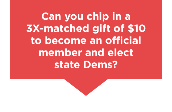 Chip in a 3X-matched gift of $10 before our deadline