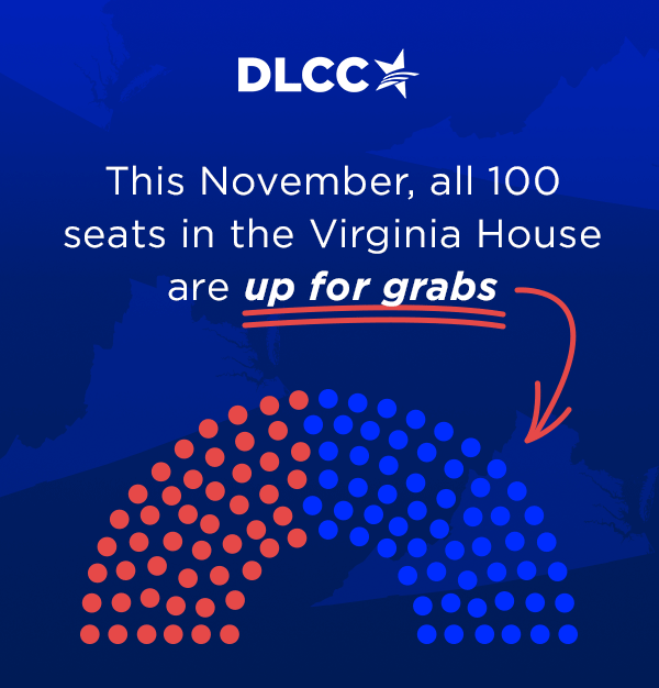 This November, all 100 seats in the Virginia House are up for grabs:
This November, all 100 seats in the Virginia House are up for grabs: