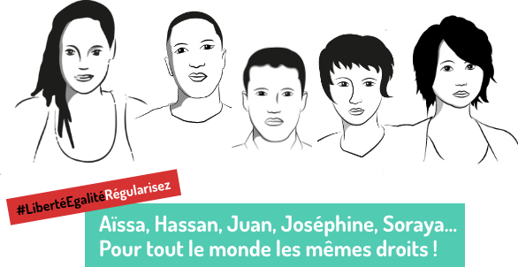 Aïssa, Hassan, Juan, Joséphine, Soraya... Pour tout le monde les mêmes droits !