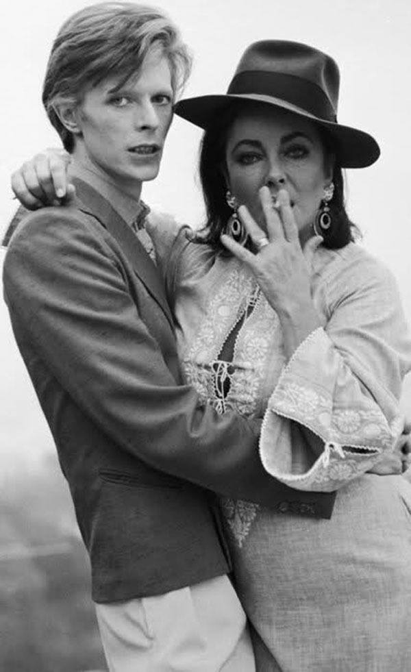 David Bowie And Liz Taylor