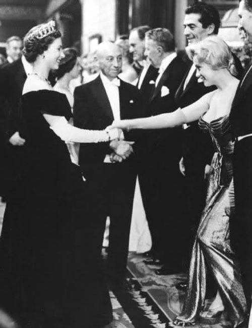 Vintage Hollywood Marilyn Monroe Meets The Queen