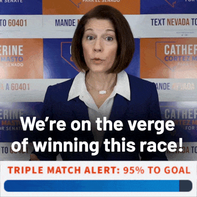 We're on the verge of winning this race! Triple match alert: 95% to goal!