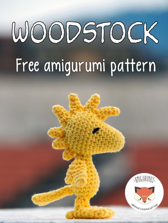 amigurumi woodstock peanuts snoopy free pattern