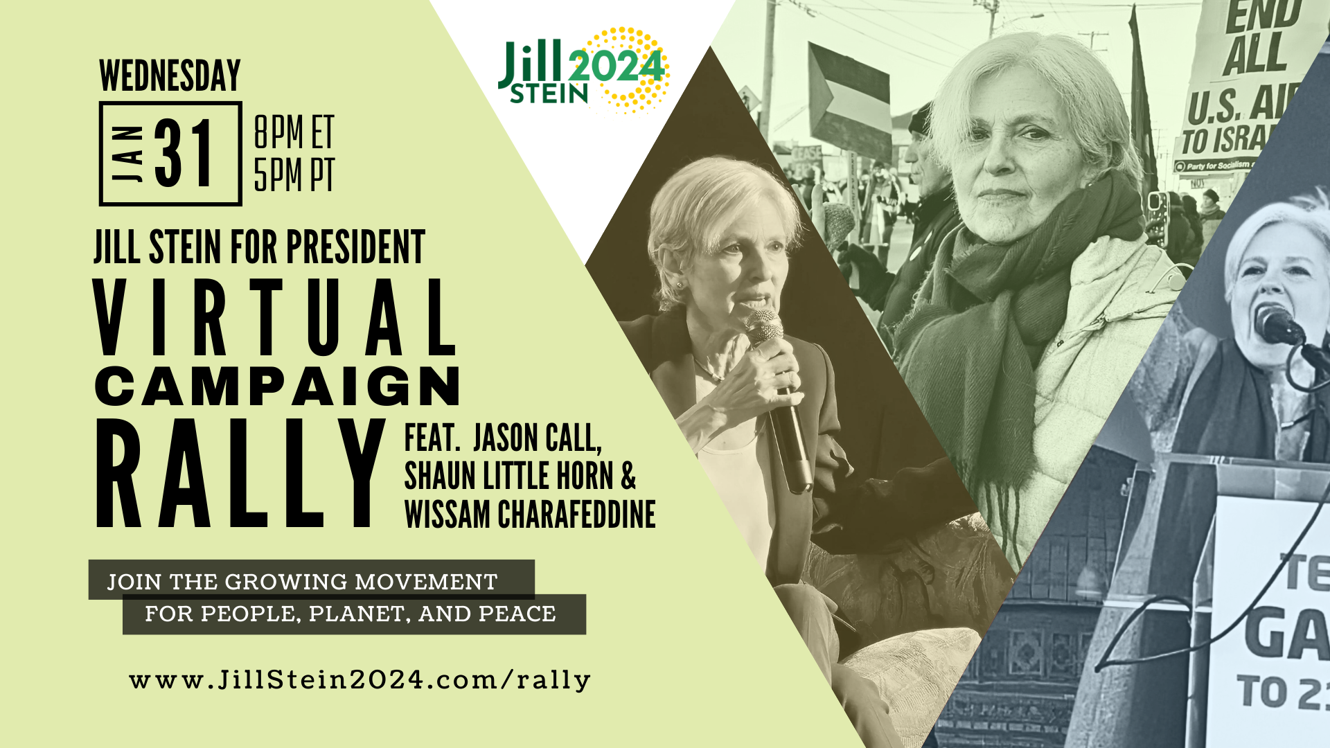 Jill Stein for President Virtual Campaign Rally @ RSVP