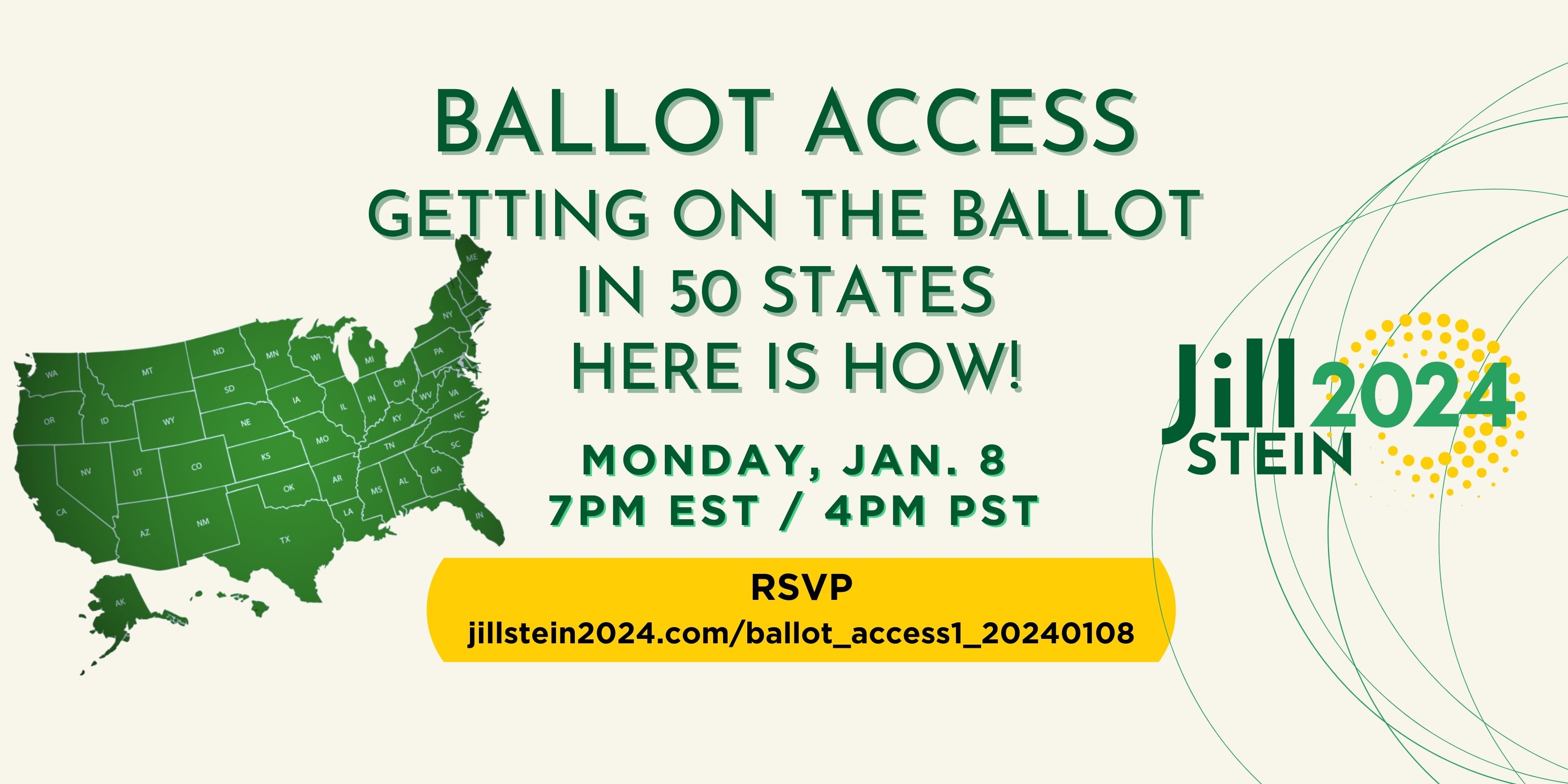Ballot Access for Jill Stein campaign