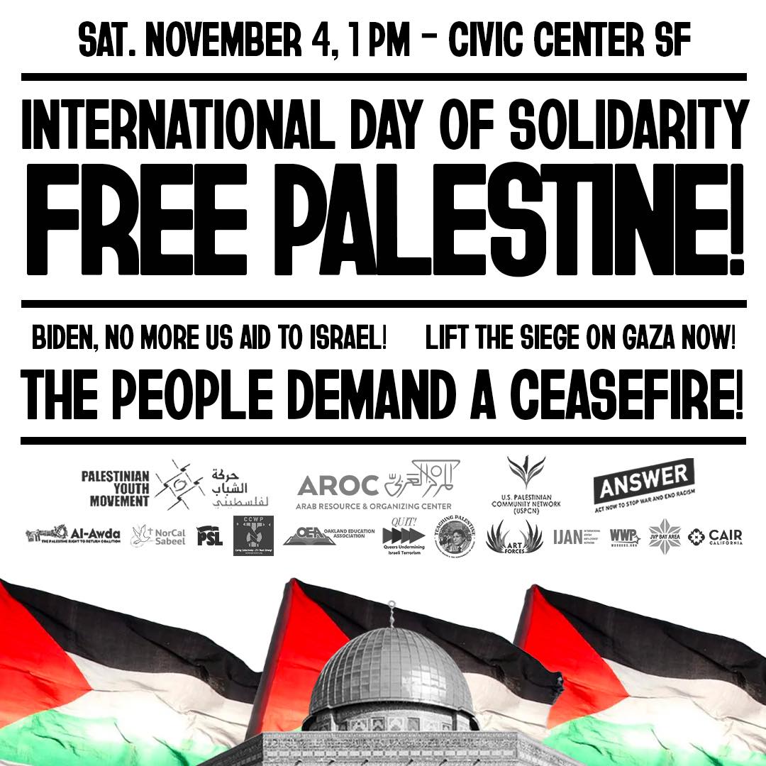 SF Joins International Day of Solidarity with Palestine! @ Civic Center