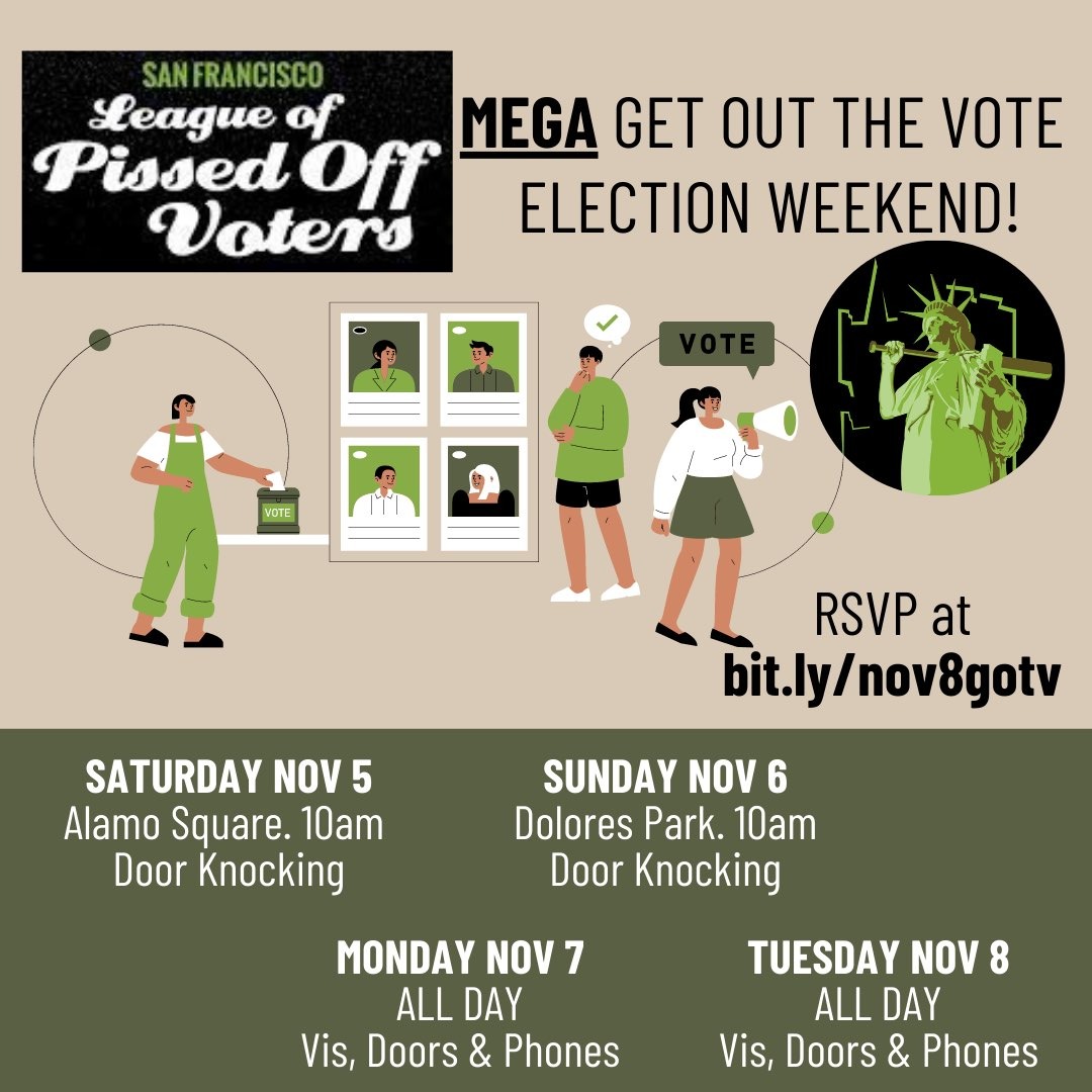 GOTV with SF League of Pissed Off Voters @ Sign up