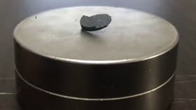 A pellet of LK-99, which was claimed to be the first ever room temperature, ambient pressure superconductor