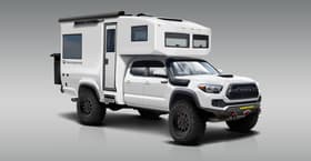 TruckHouse keeps things light but comfortable with a single-piece carbon-reinforced composite camper module