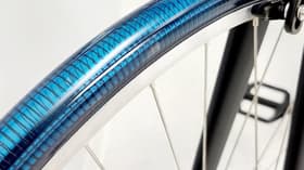 The Metl road/gravel tire, pictured here without its replaceable tread