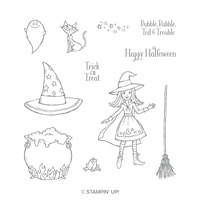 Cauldron Bubble Wood-Mount Stamp Set Cauldron Bubble Wood-Mount Stamp Set