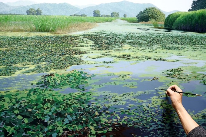 Bức Đầm lầy Upo, khổ 89×130cm.